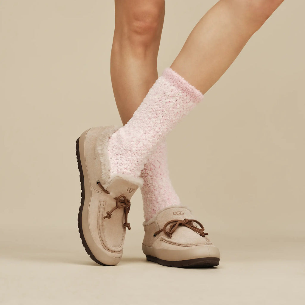 Women's Cozy Chenille Sock - SEASHELL PINK
