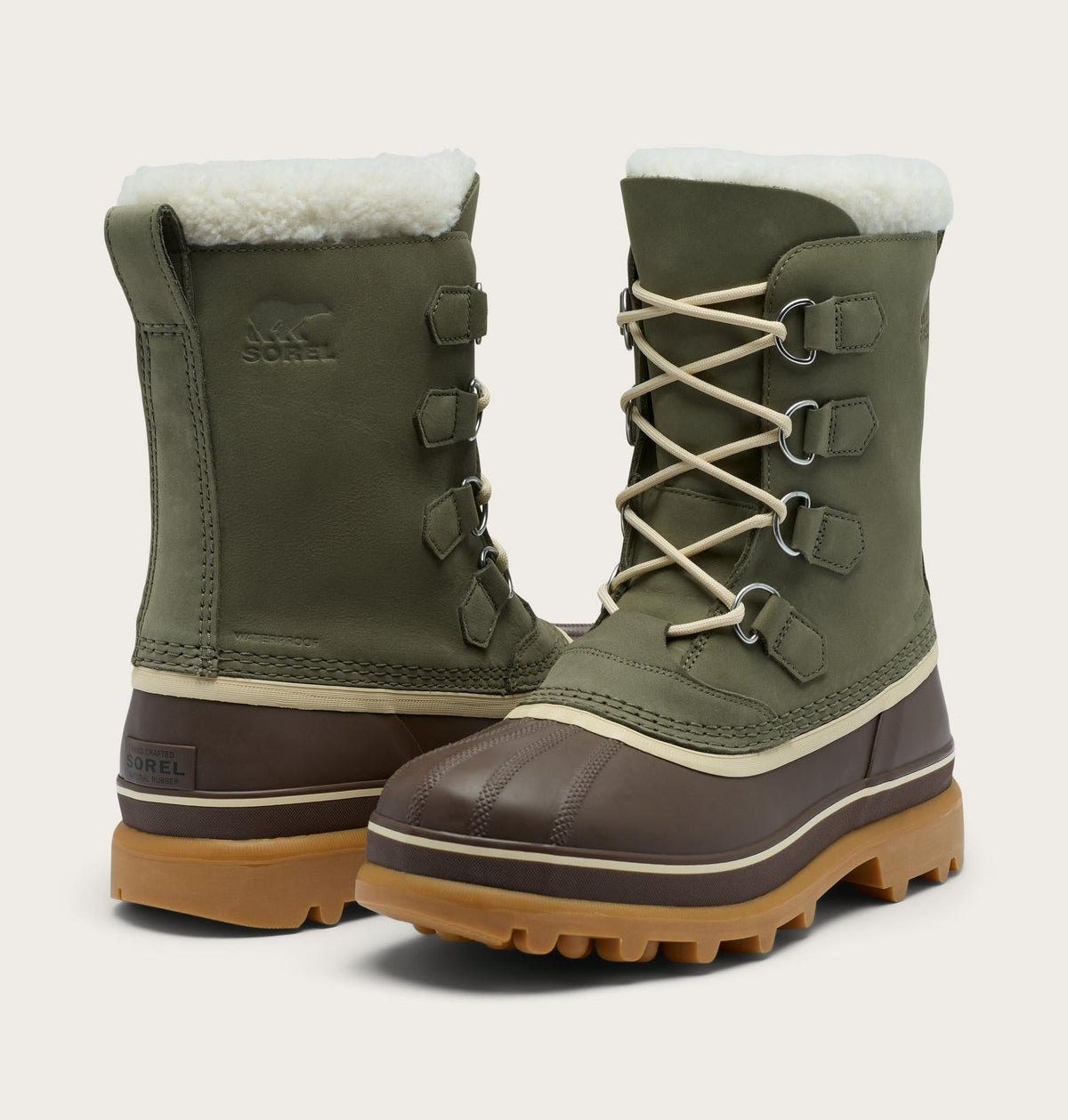 Caribou™ Men's Winter Boot - Stone Green, Tobacco