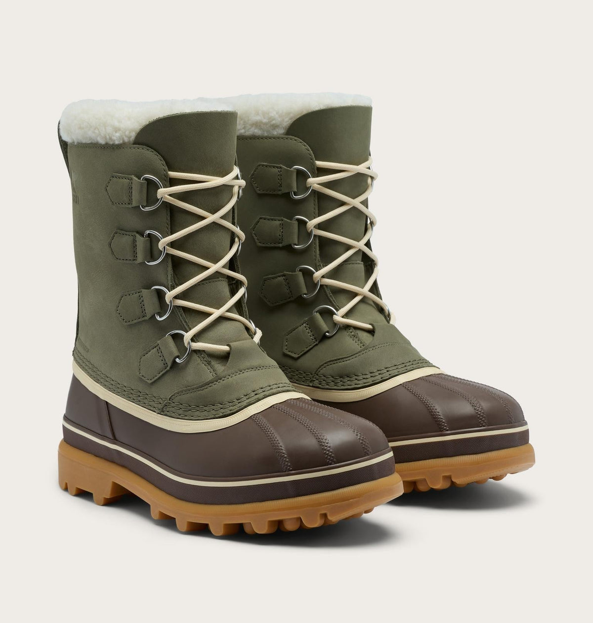 Caribou™ Men's Winter Boot - Stone Green, Tobacco