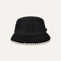 Women's UGGfluff Scalloped Hat - BLACK