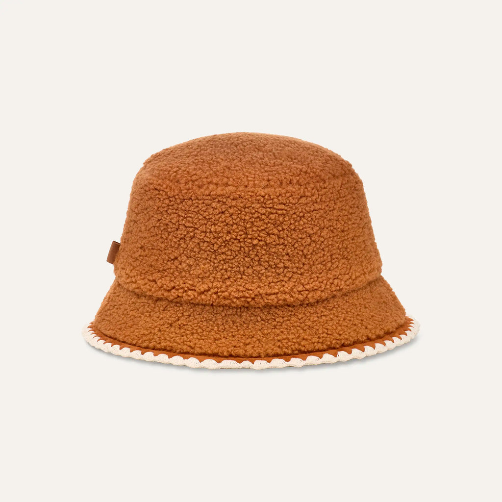 Women's UGGfluff Scalloped Hat - CHESTNUT