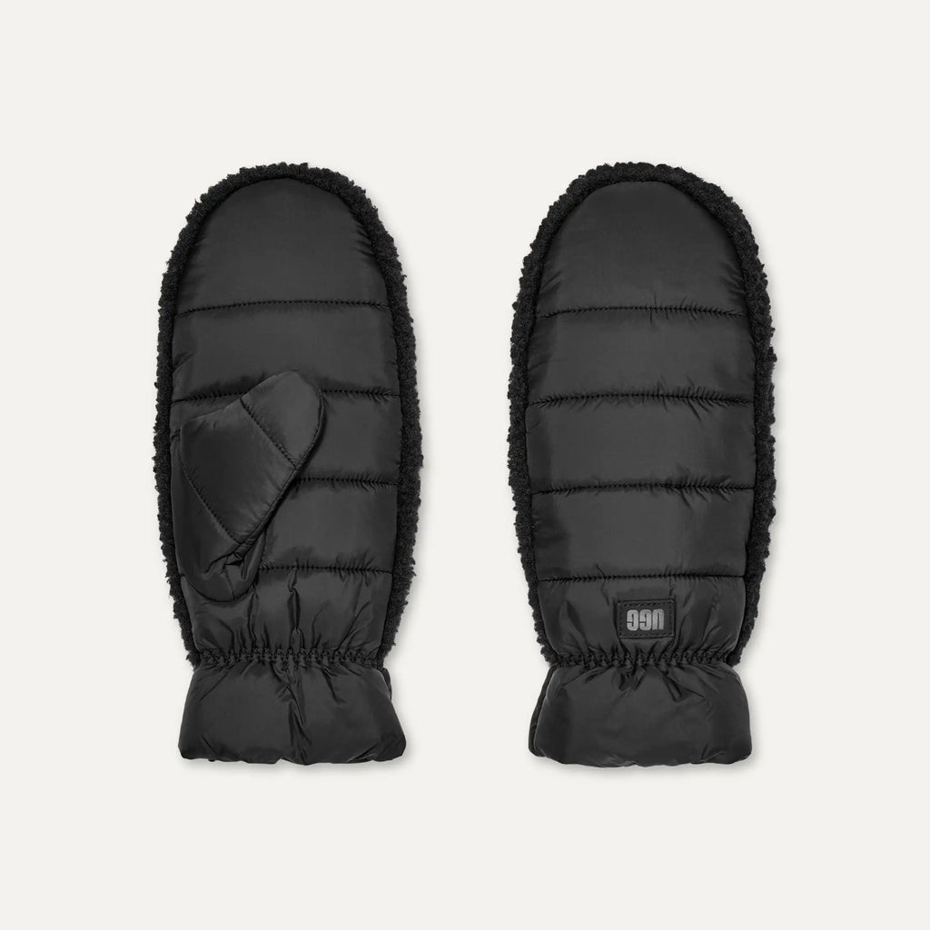 Women's AW UGGfluff Mitten - BLACK