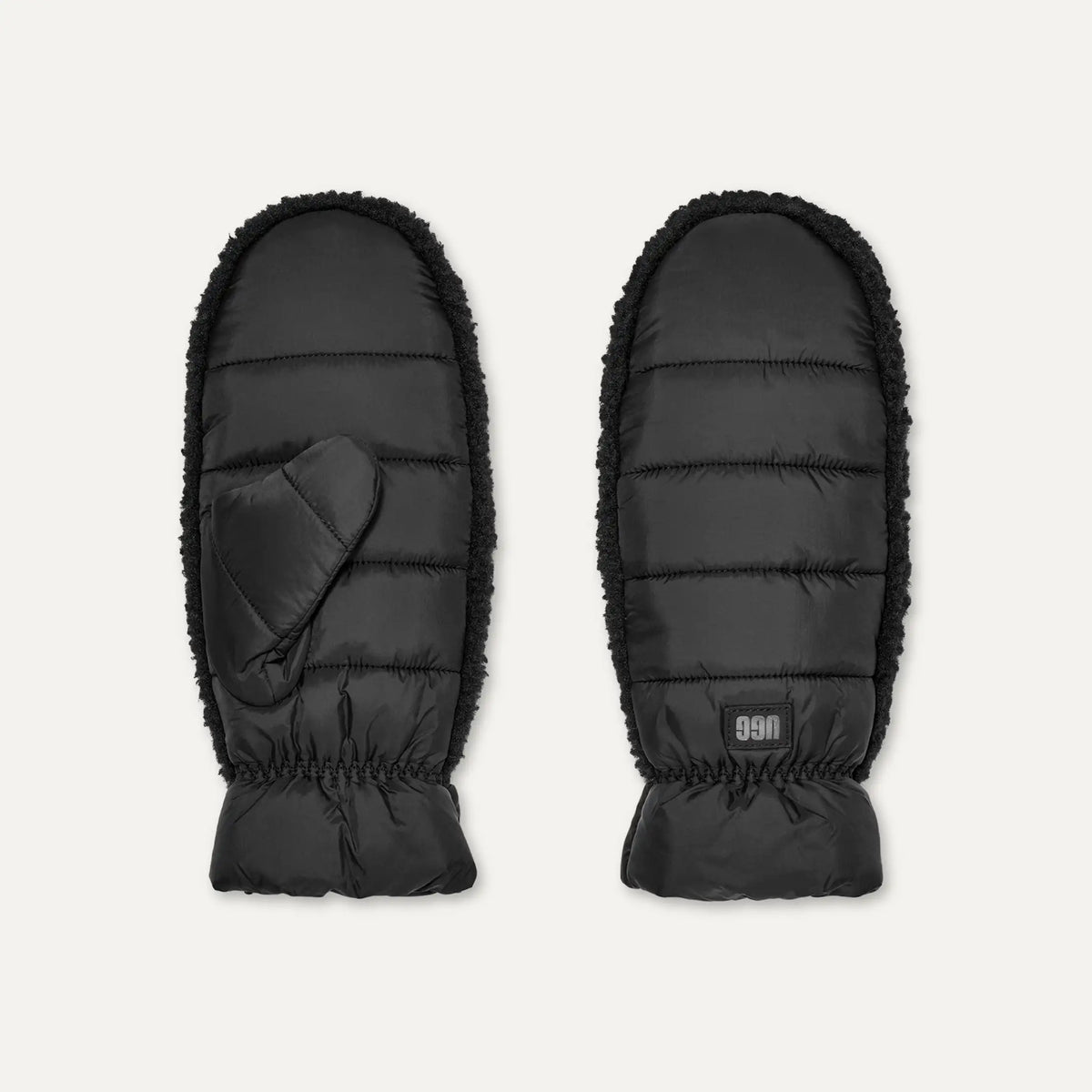 Women's AW UGGfluff Mitten - BLACK