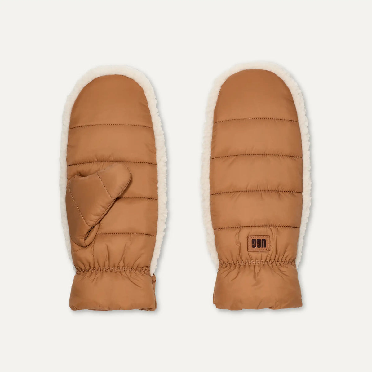 Women's AW UGGfluff Mitten - CHESTNUT