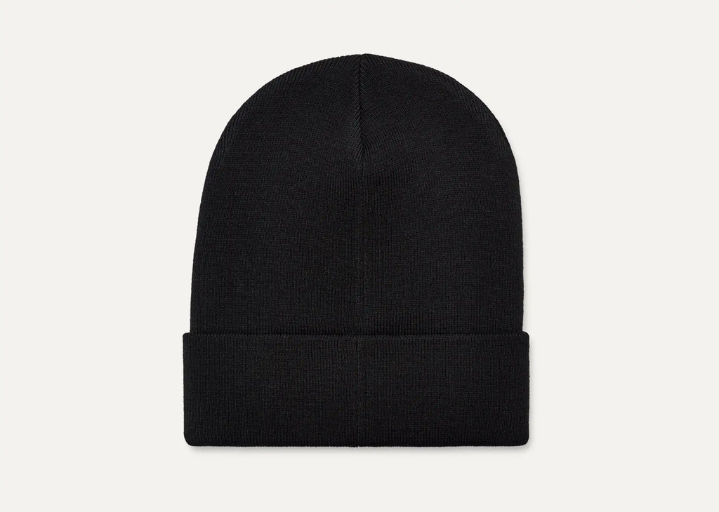 Men's High Crown Beanie - BLACK
