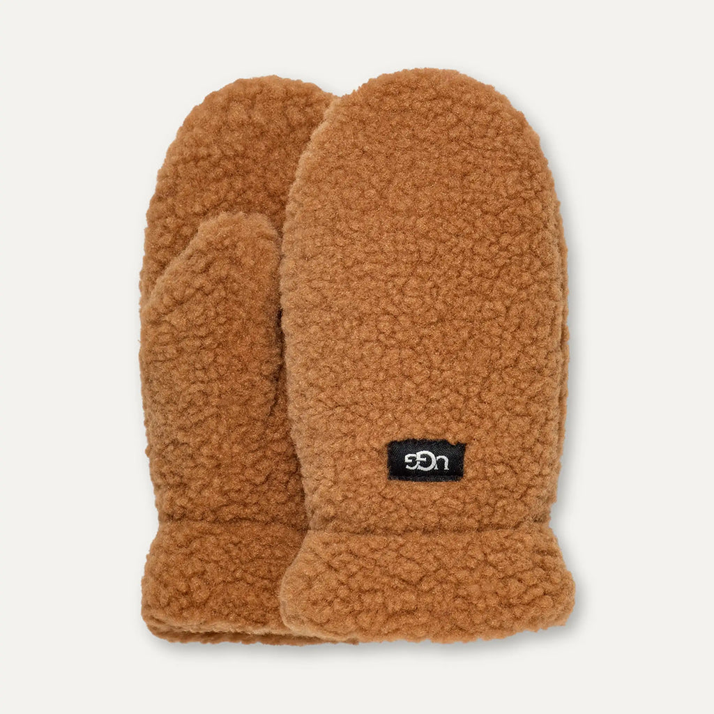 Kids' UGGfluff Mitten - CHESTNUT