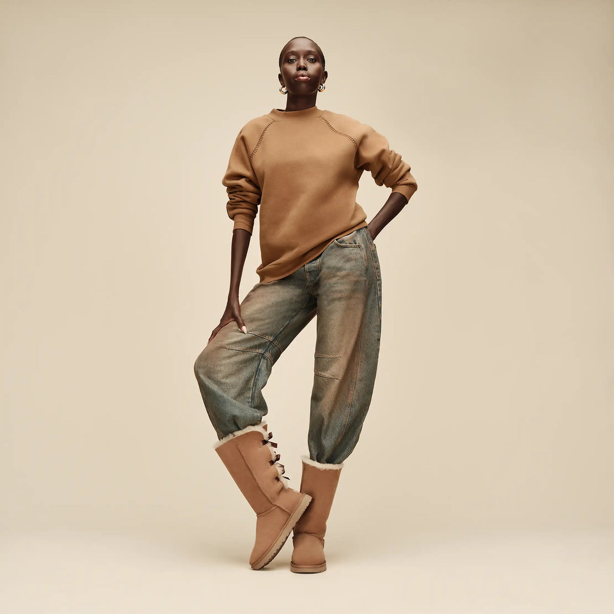 Women's Bailey Bow Tall II - CHESTNUT