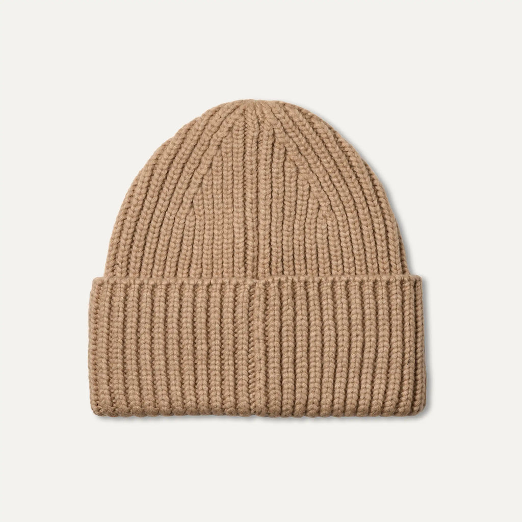Women's Chunky Crafted Rib Beanie - WHITE PEPPER