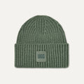 Men's Chunky Rib Beanie - GREEN STONE