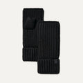 Women's Chunky Rib Fingerless Glove - BLACK