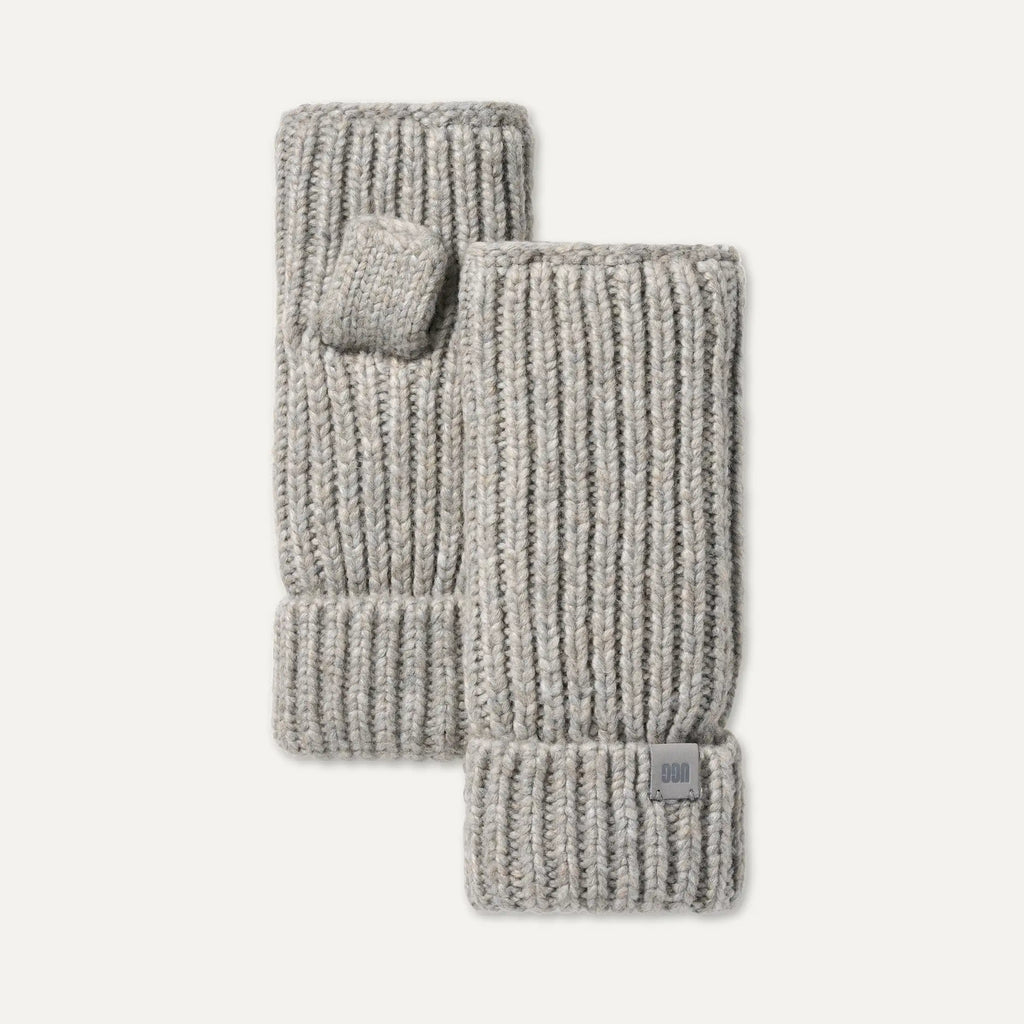 Women's Chunky Rib Fingerless Glove - COBBLE
