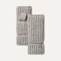 Women's Chunky Rib Fingerless Glove - COBBLE