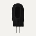 Women's Knit Drawstring Balaclava - BLACK