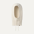 Women's Knit Drawstring Balaclava - CREAM