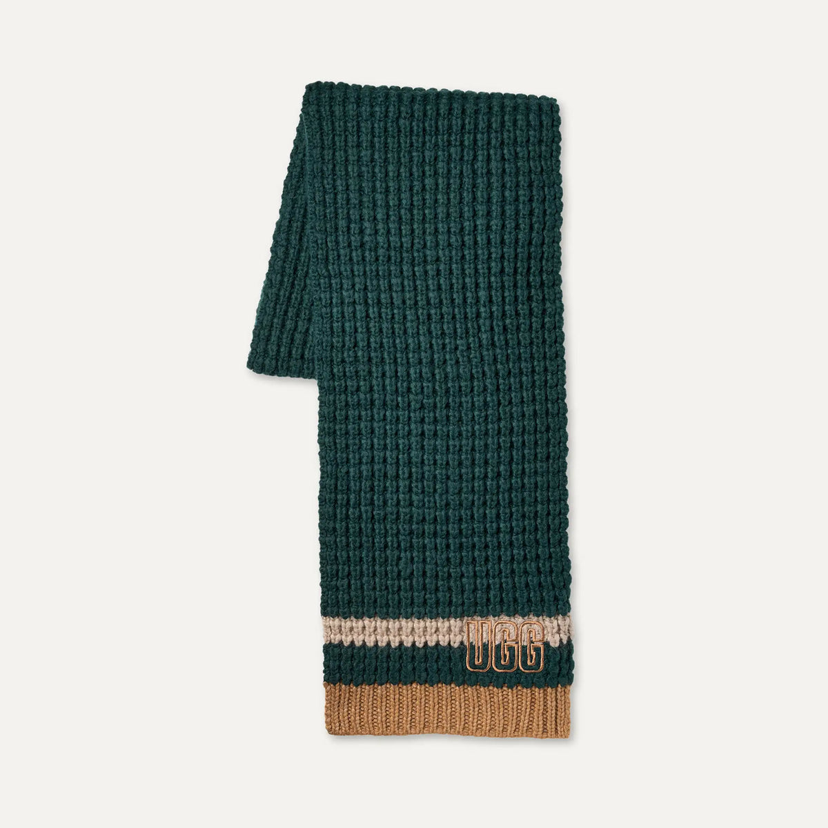 Men's Waffle Stripe Scarf - SALTWATER MULTI