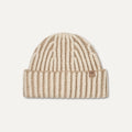 Women's Chunky Rib Micro Beanie - CREAM MULTI