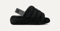 Women's Fluff Yeah Slide - BLACK / DARK SHADOW