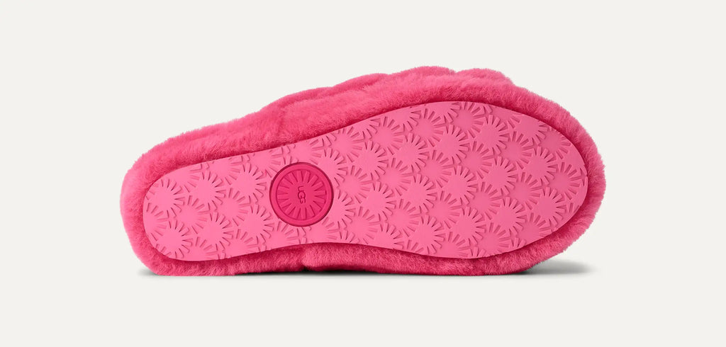 Women's Fluff Yeah Slide - DEEP CORAL / SACHET PINK