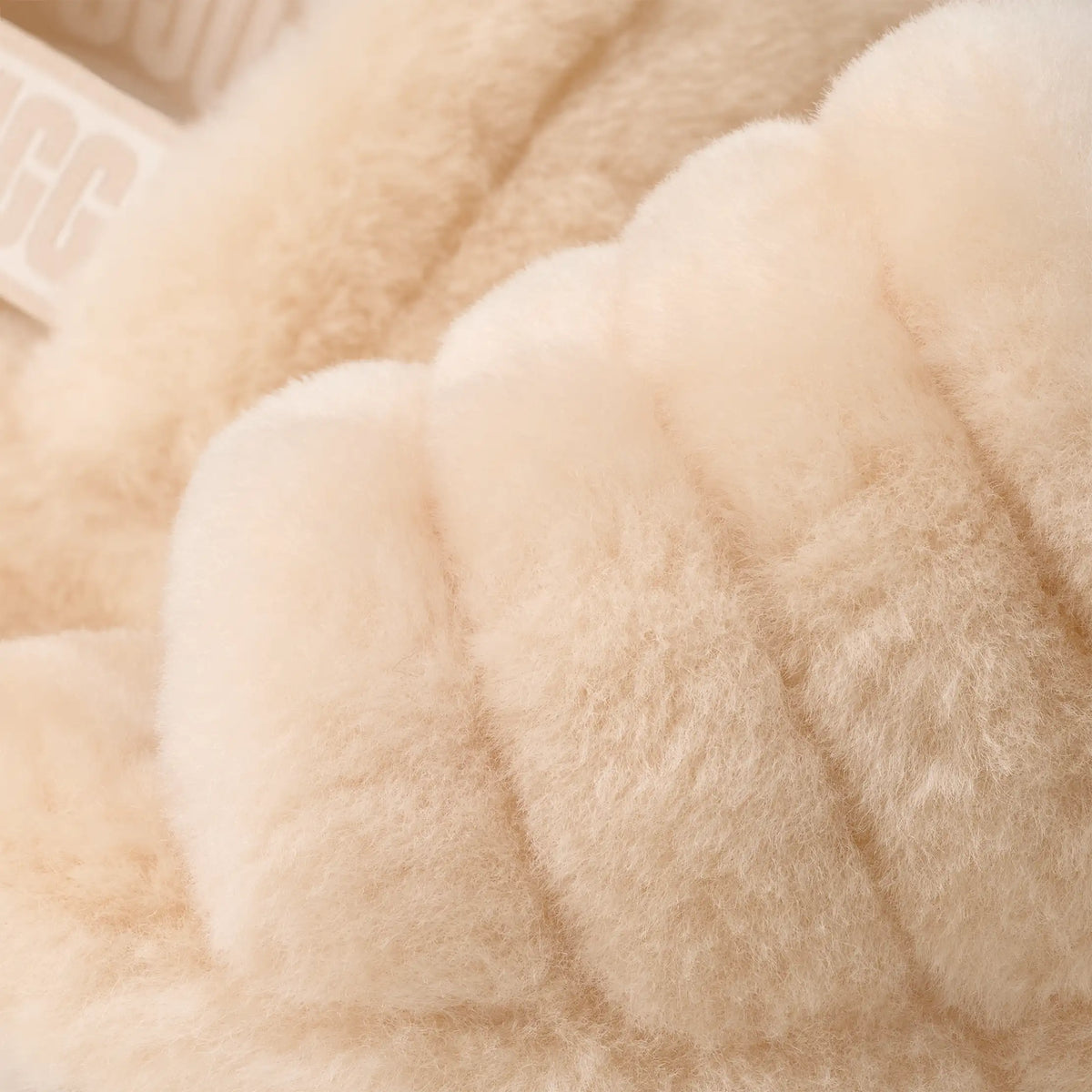Women's Fluff Yeah Slide - NATURAL / SEA SALT