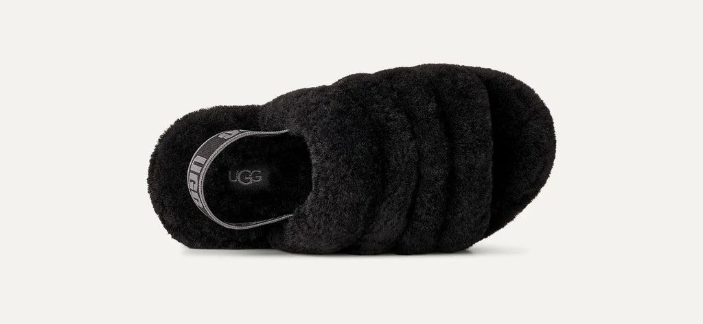 Kids' Fluff Yeah Slide - BLACK / DARK SHADOW