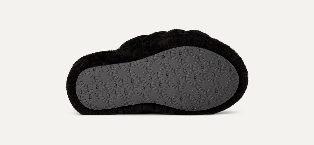 Kids' Fluff Yeah Slide - BLACK / DARK SHADOW
