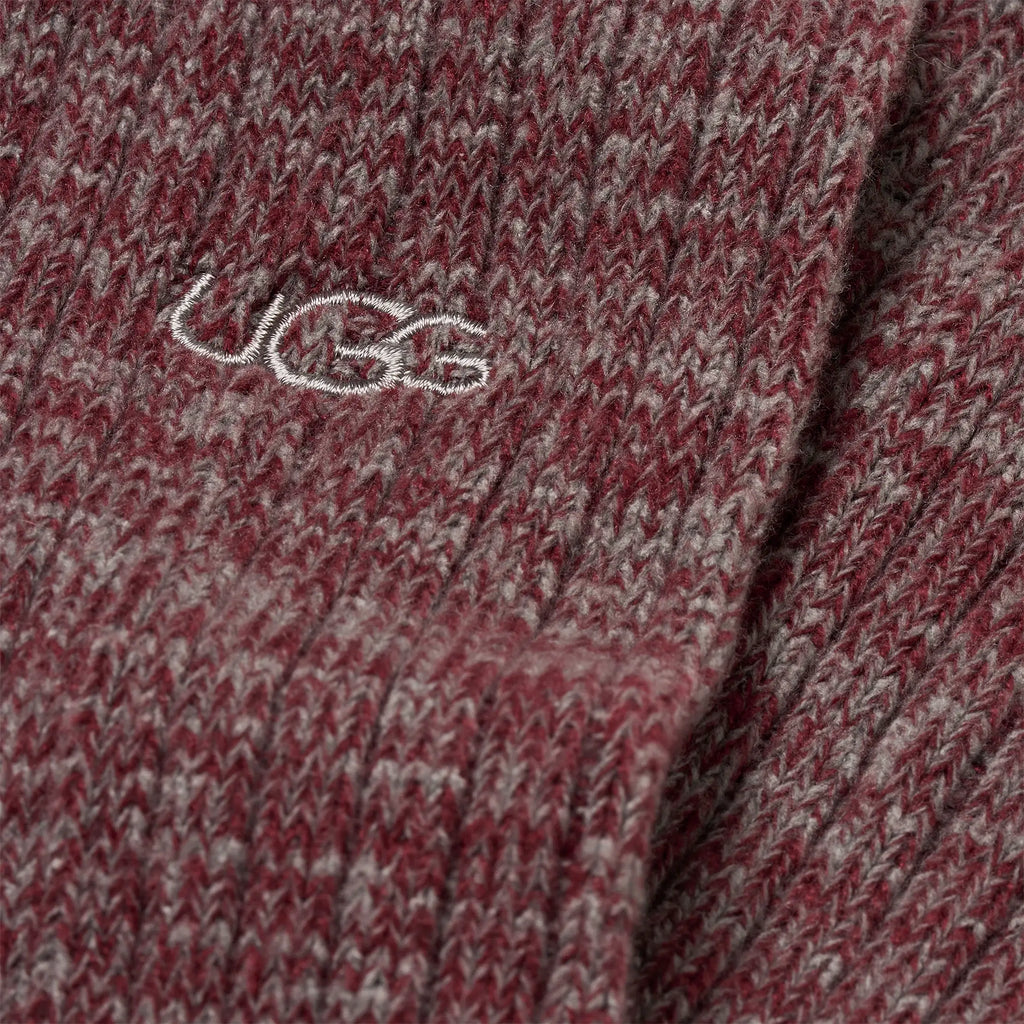 Men's Trey Rib Knit Crew - COFFEE BERRY