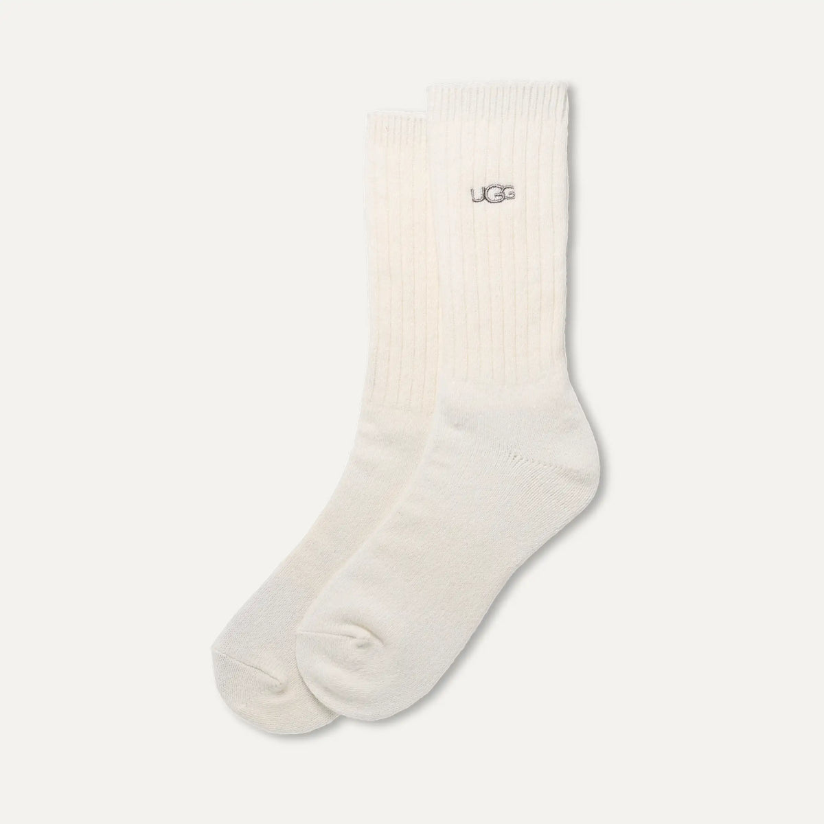 Men's Trey Rib Knit Crew - WHITE