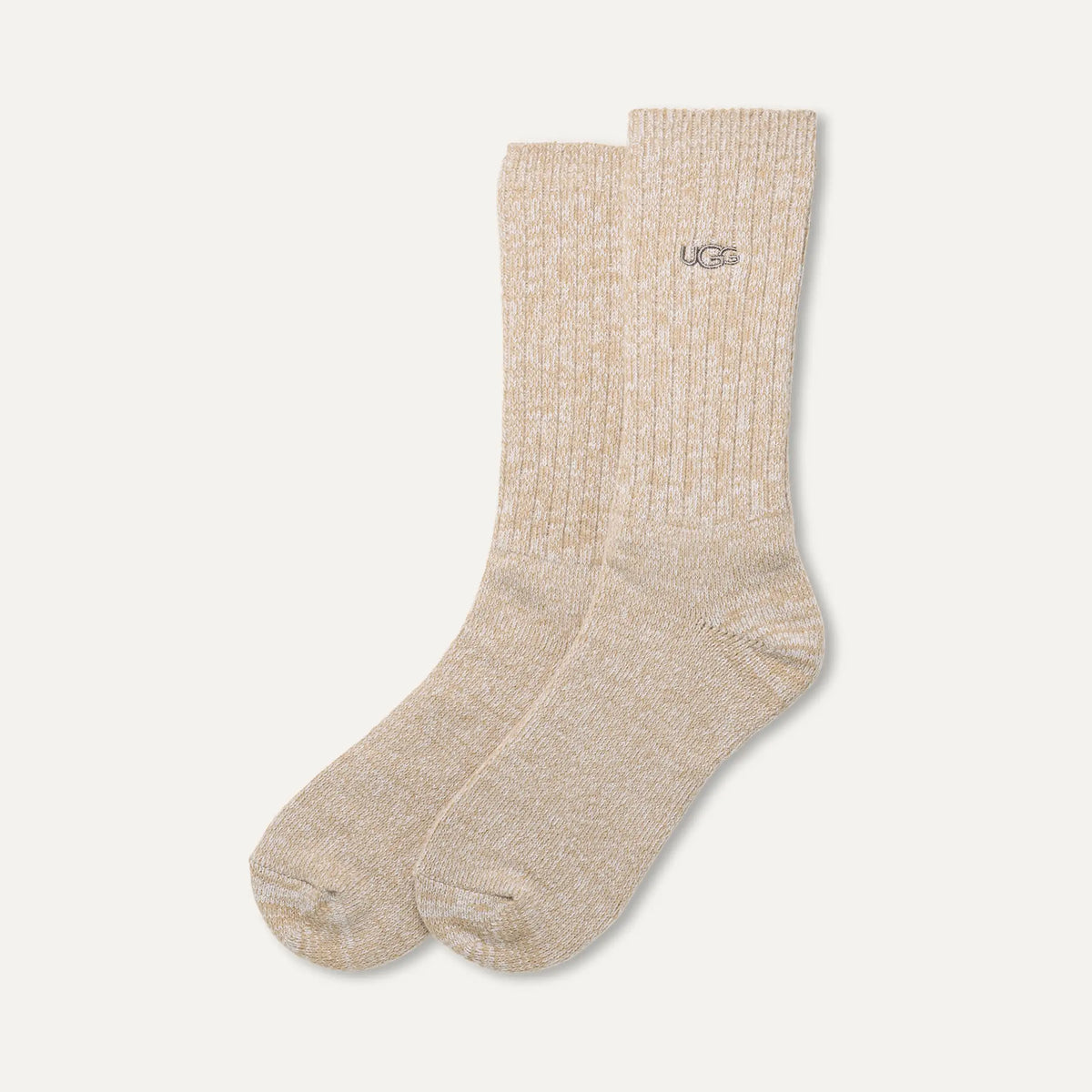 Men's Trey Rib Knit Crew - WHITE PEPPER