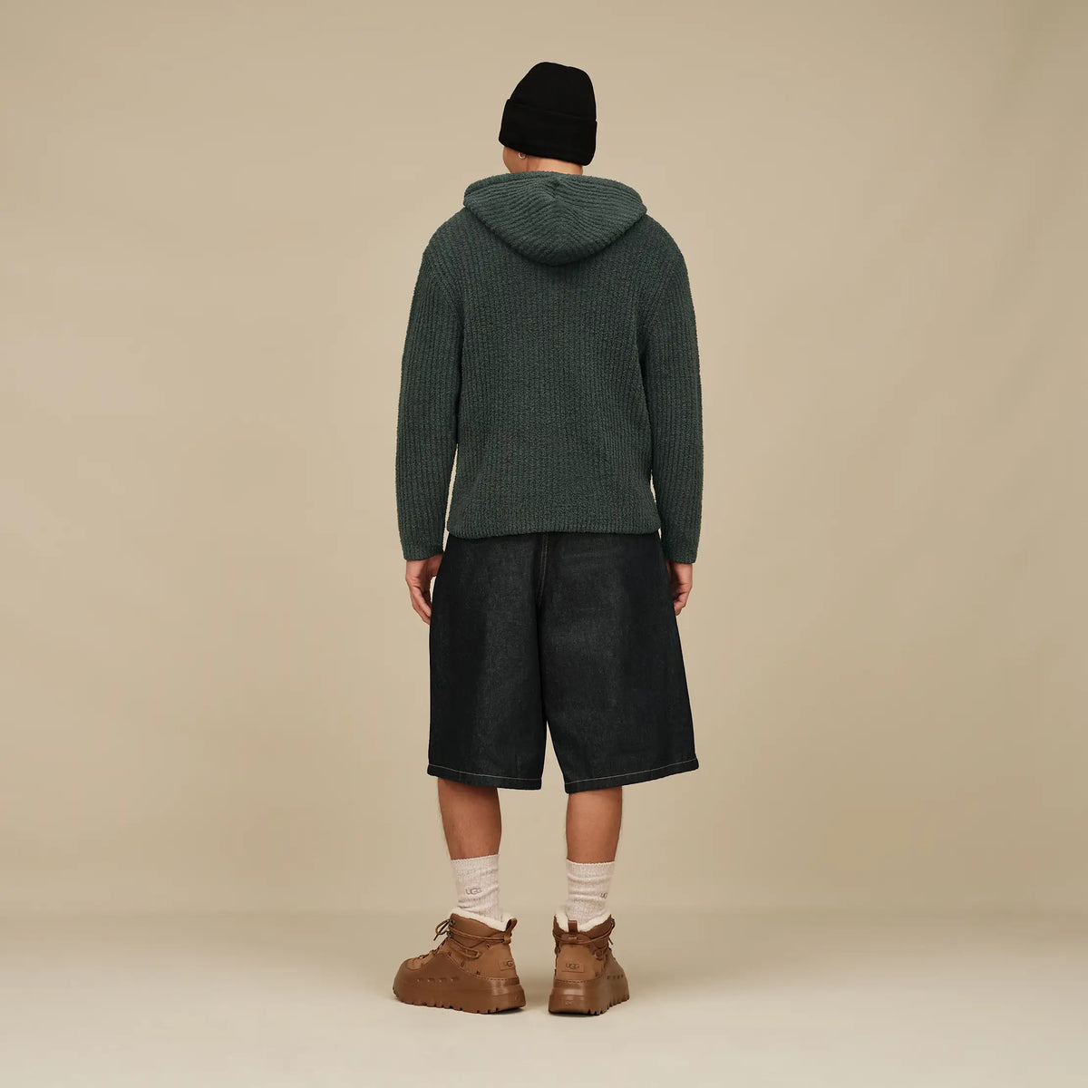 Men's Trey Rib Knit Crew - WHITE PEPPER
