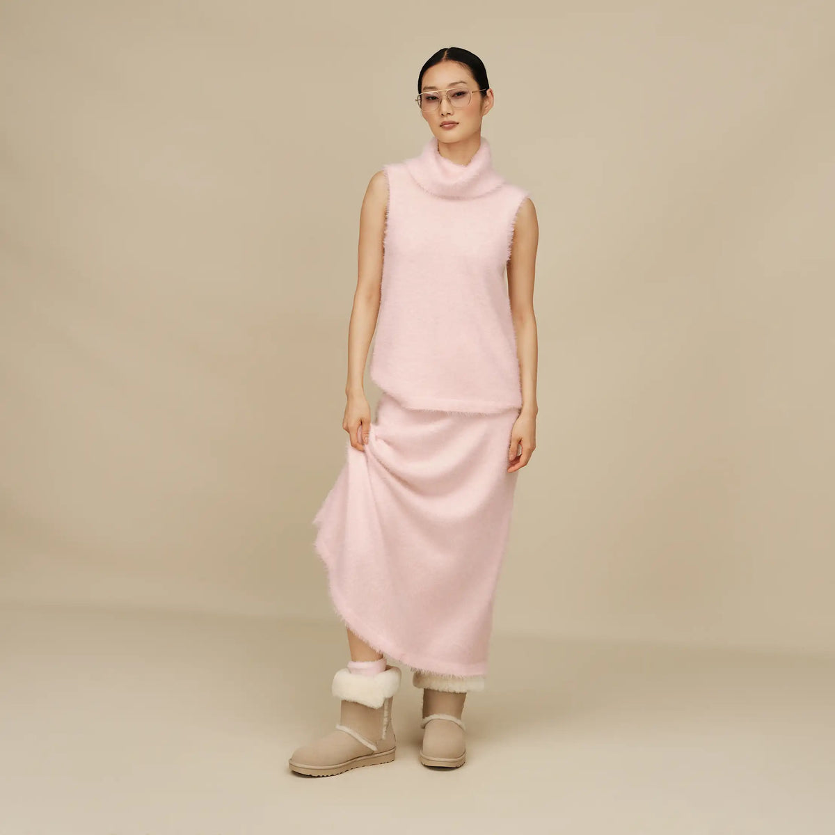 Women's Teddi Cozy Crew - PALE ORCHID