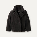 Women's Gertrude Short Teddy Coat - INK