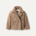 Women's Gertrude Short Teddy Coat - PUTTY