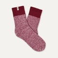 Women's Rib Knit Slouchy Quarter - COFFEE BERRY