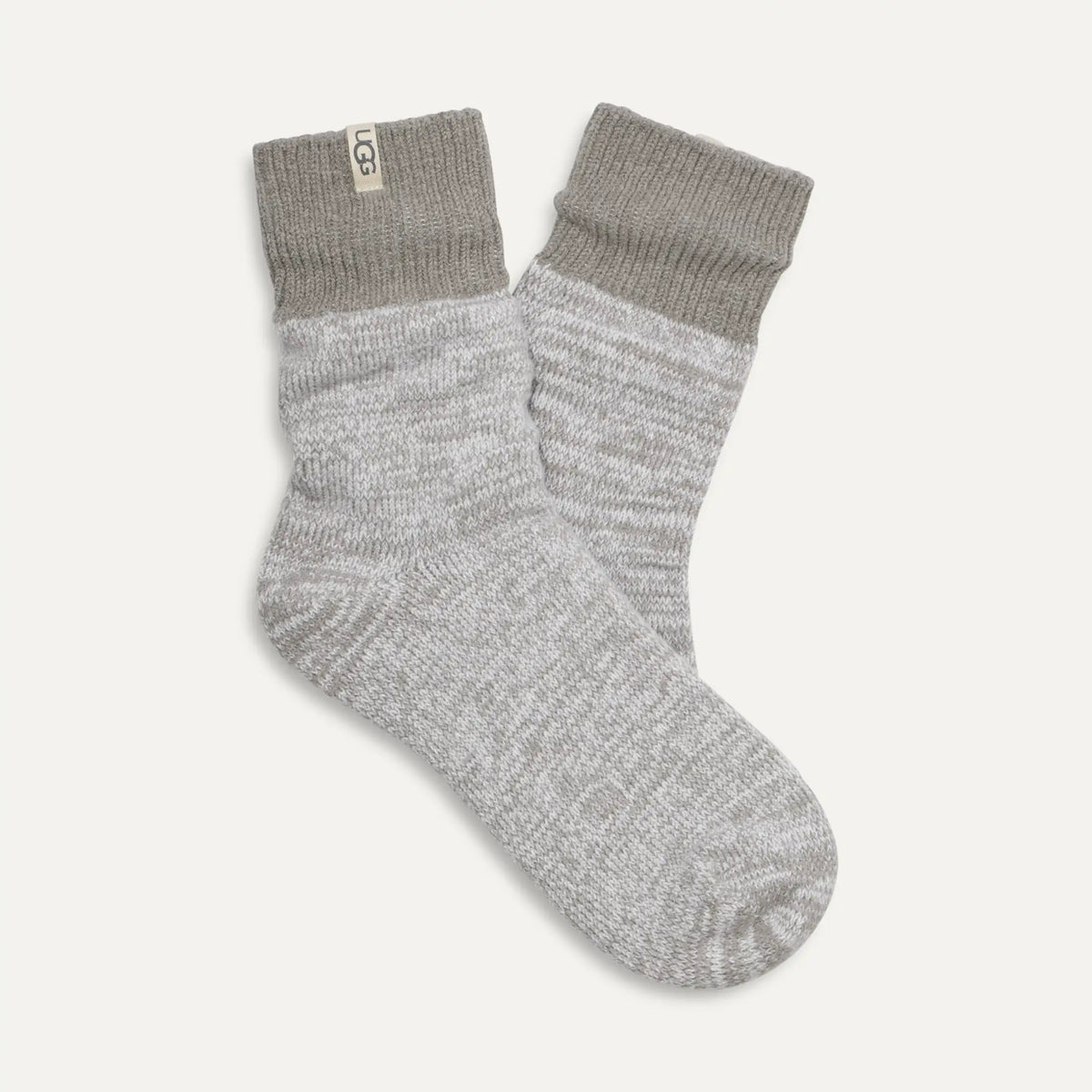 Women's Rib Knit Slouchy Quarter - SEAL