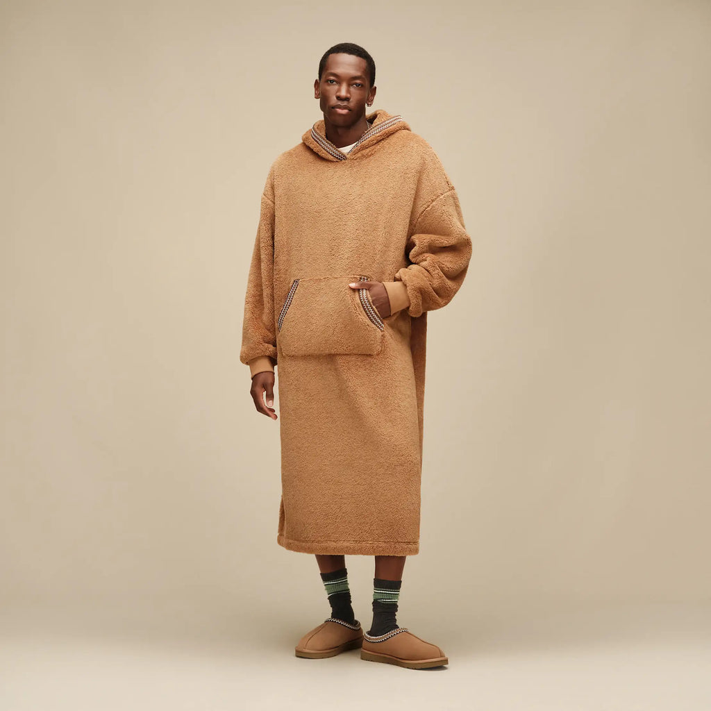 All Gender UGGfluff Oversized Hoodie - CHESTNUT