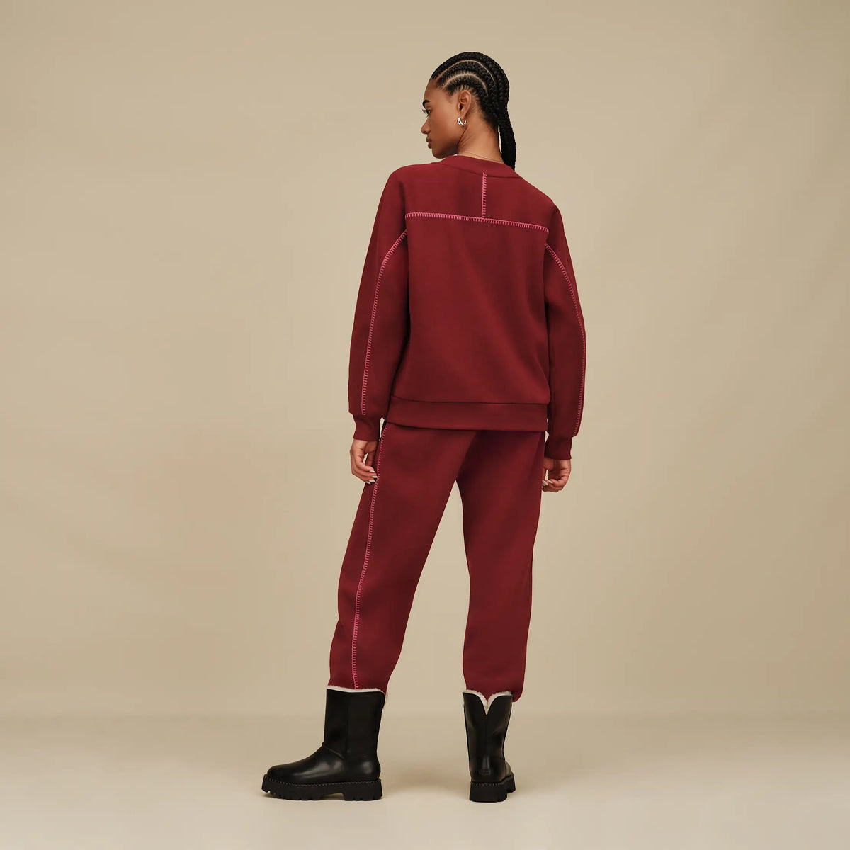 Women's Classic Crewneck - COFFEE BERRY