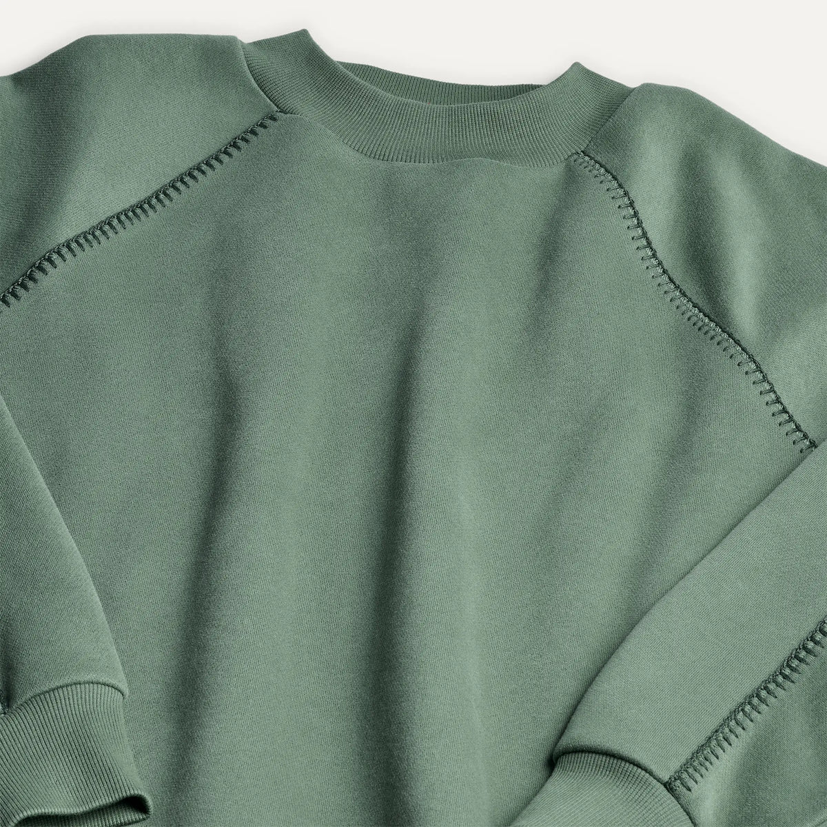Women's Classic Crewneck - GREEN STONE