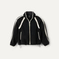 Women's Nikia Crochet UGGfluff Jacket - BLACK