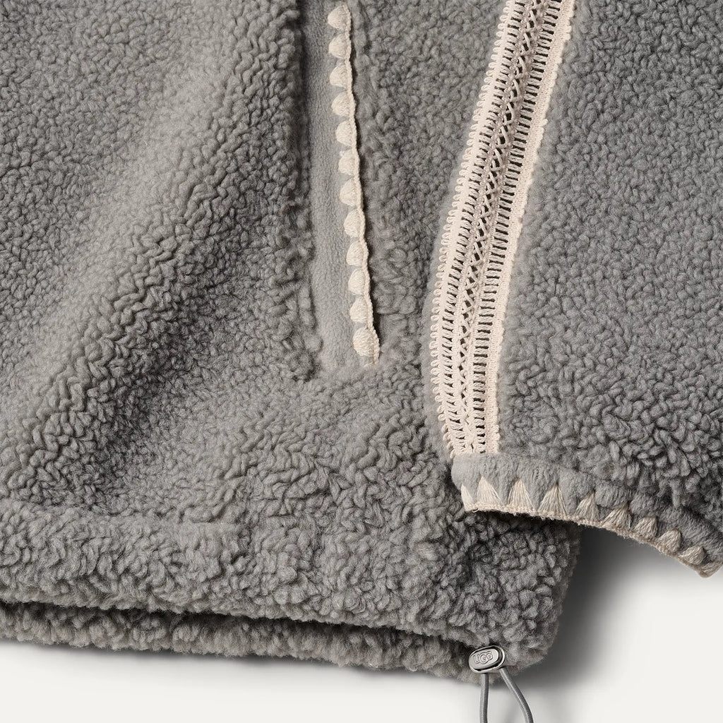 Women's Nikia Crochet UGGfluff Jacket - COBBLE