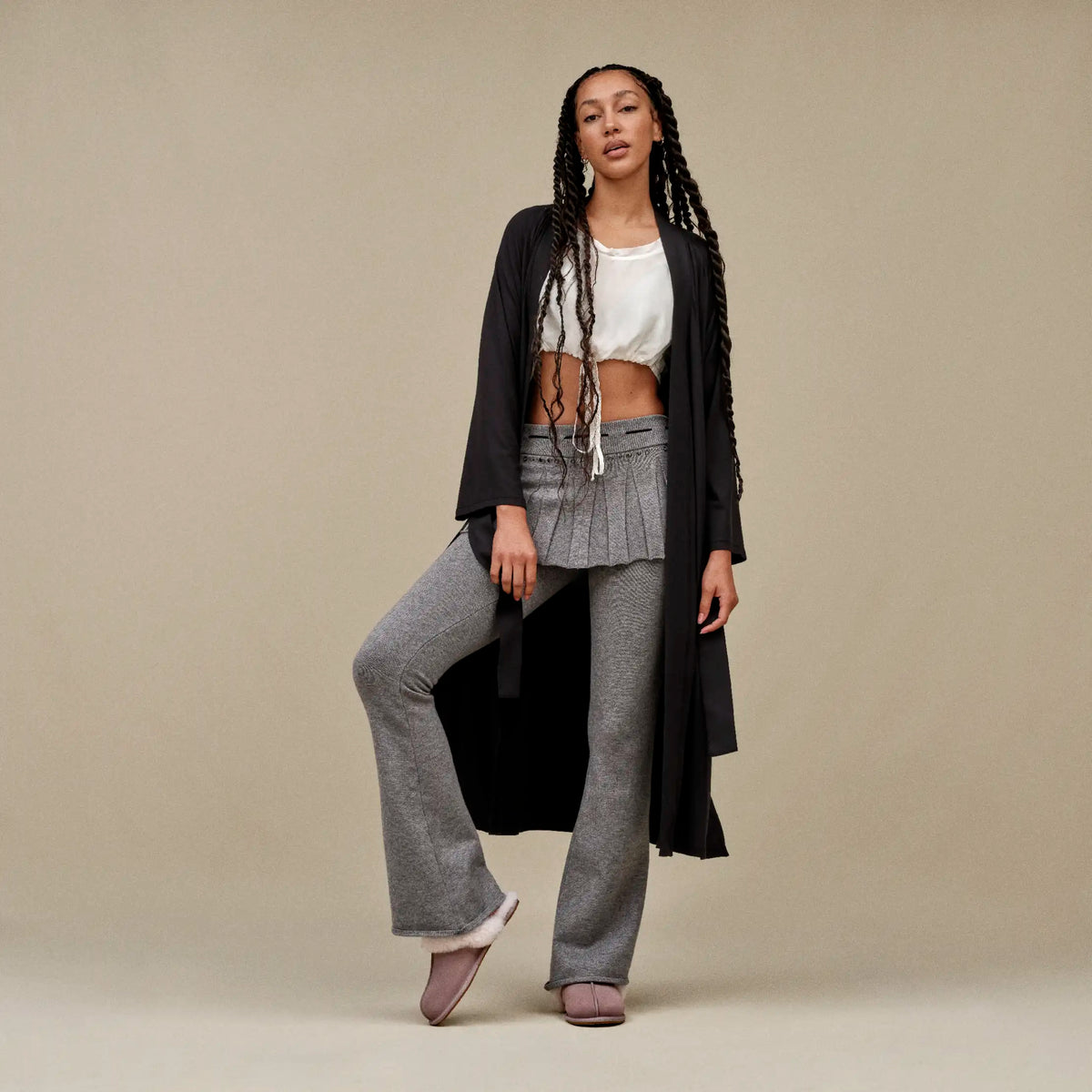 Women's Myra Robe - BLACK