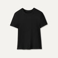 Women's Miriam Baby Tee Rib - BLACK
