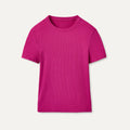 Women's Miriam Baby Tee Rib - CHROMA PINK