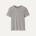Women's Miriam Baby Tee Rib - GREY HEATHER