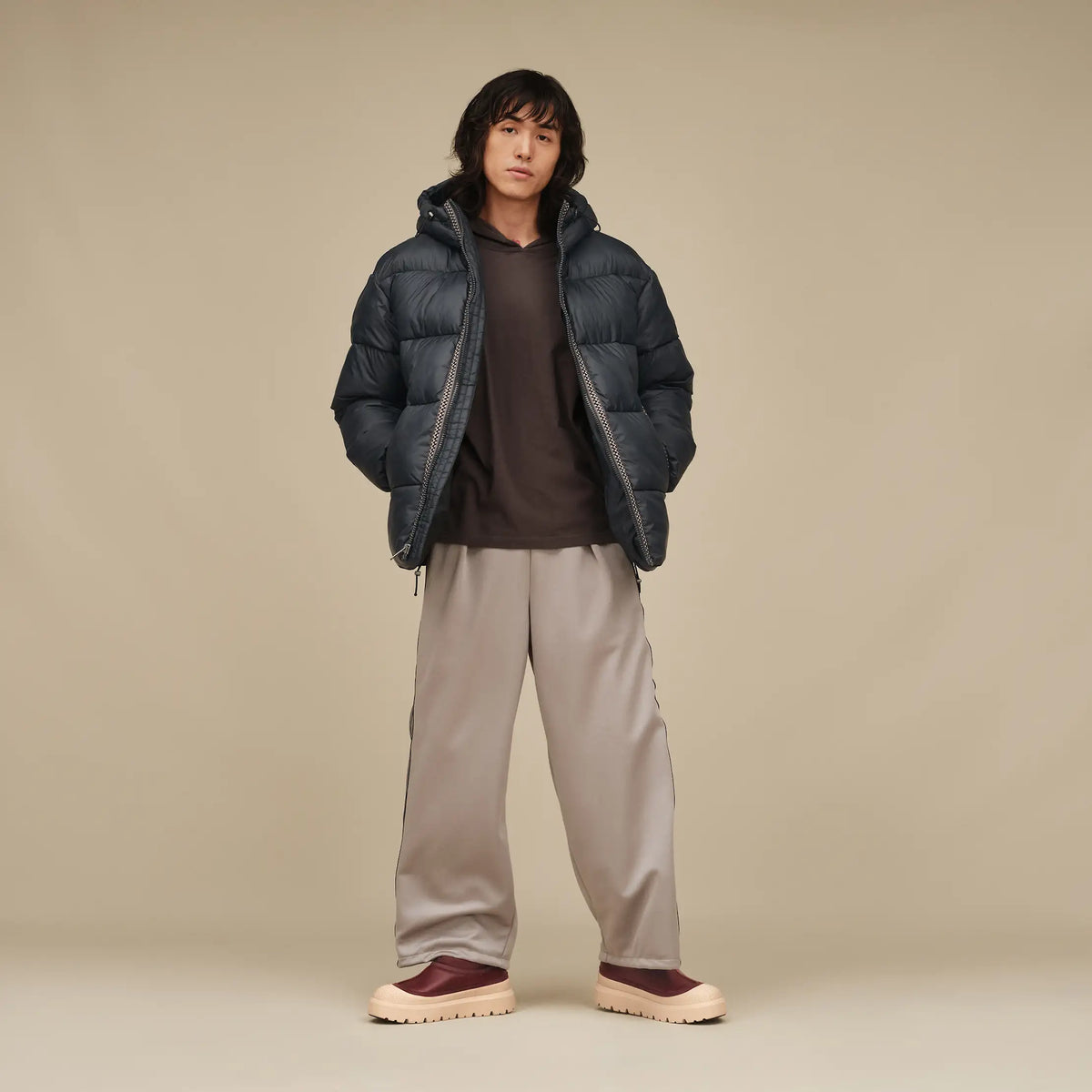 Men's Xayden UGGbraid Puffer Jacket - BLACK