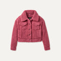 Women's Frankie Short Trucker Jacket - STRAWBERRY