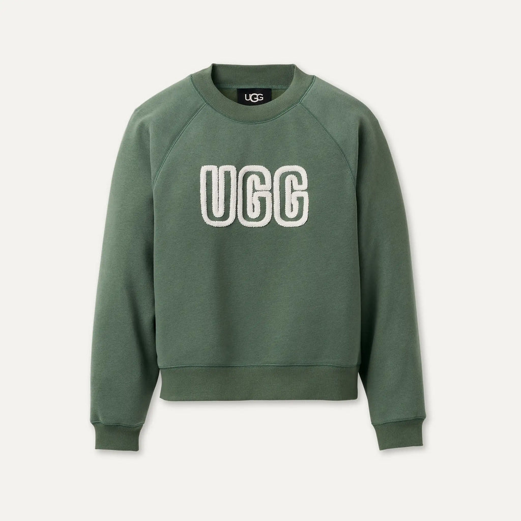 Women's UGG Logo Crewneck - GREEN STONE