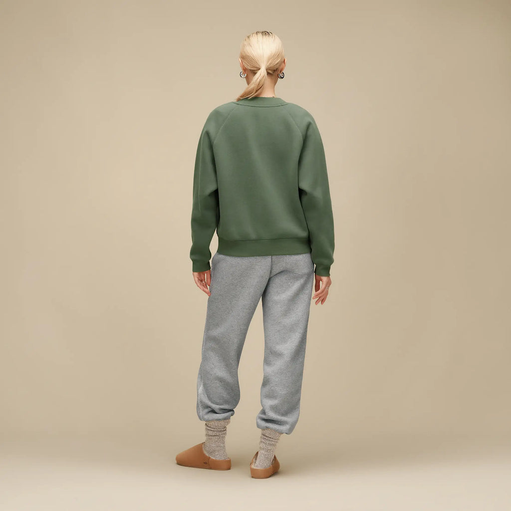 Women's UGG Logo Crewneck - GREEN STONE