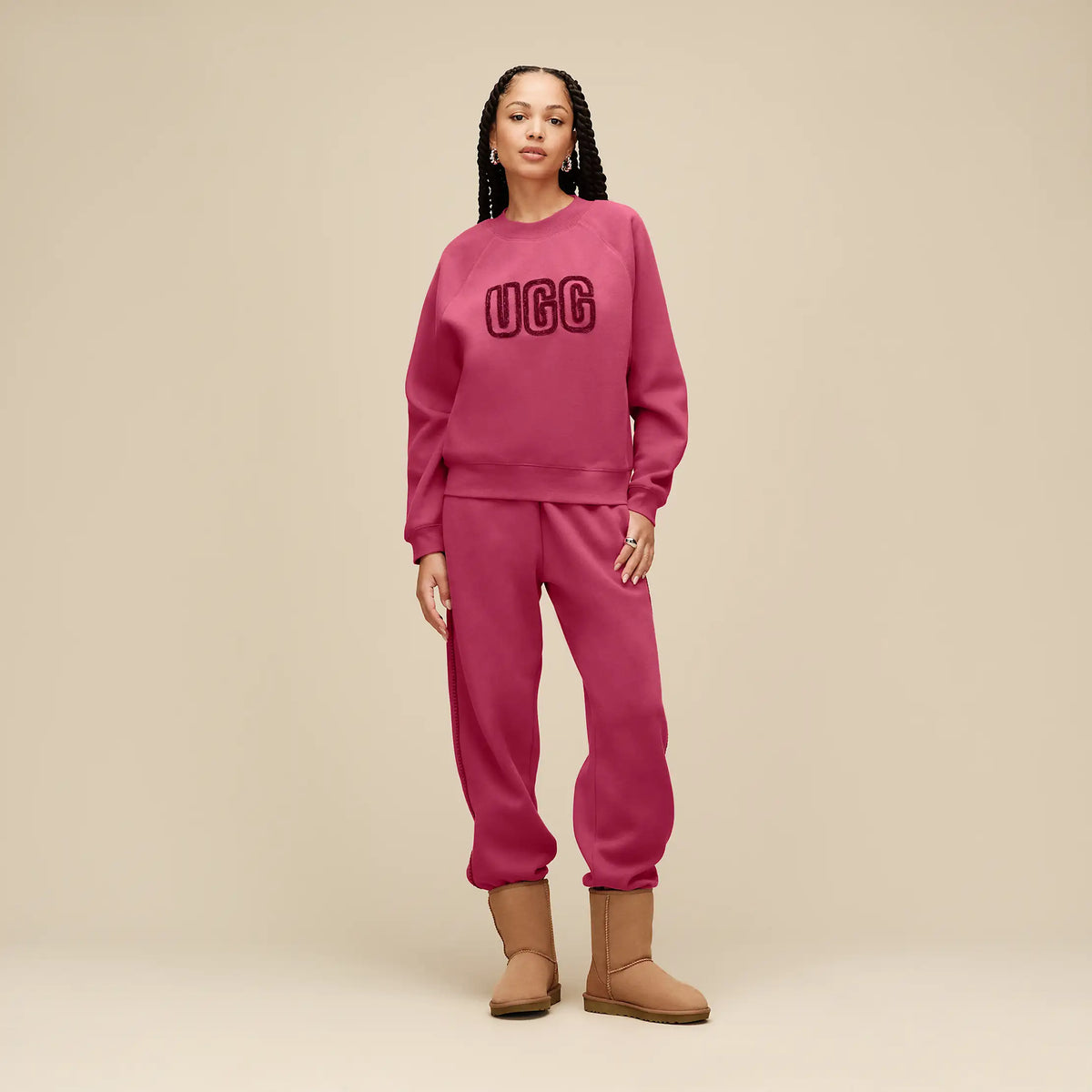 Women's UGG Logo Crewneck - STRAWBERRY