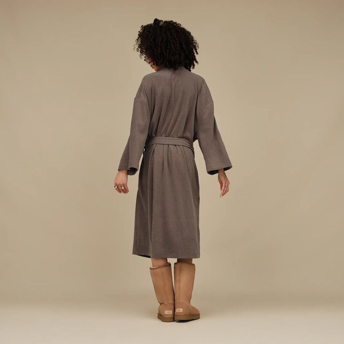 Men's Theron Robe - OYSTER BROWN