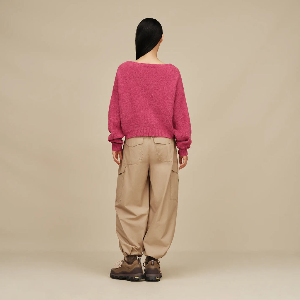 Women's Novalie Slouchy Pullover - STRAWBERRY